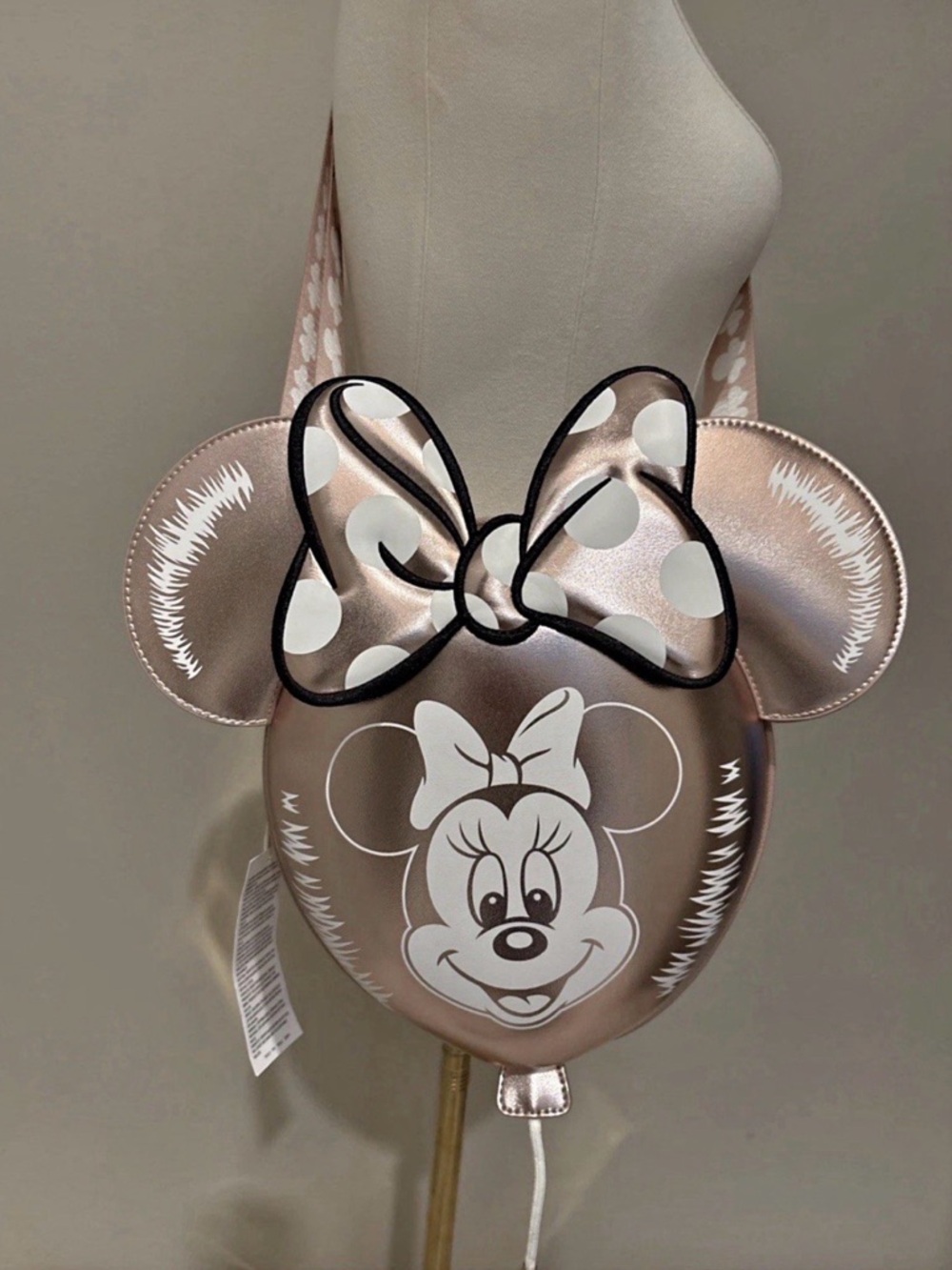 Minnie Mouse Rose Gold Crossbody Bag